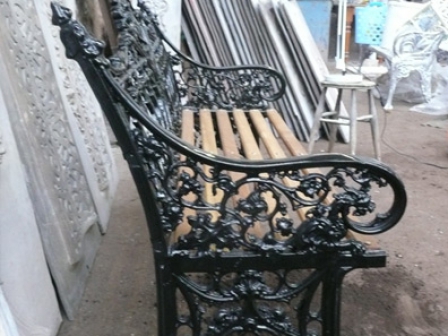 Gothic Bench Side View